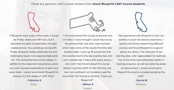 Blueprint LSAT testimonial